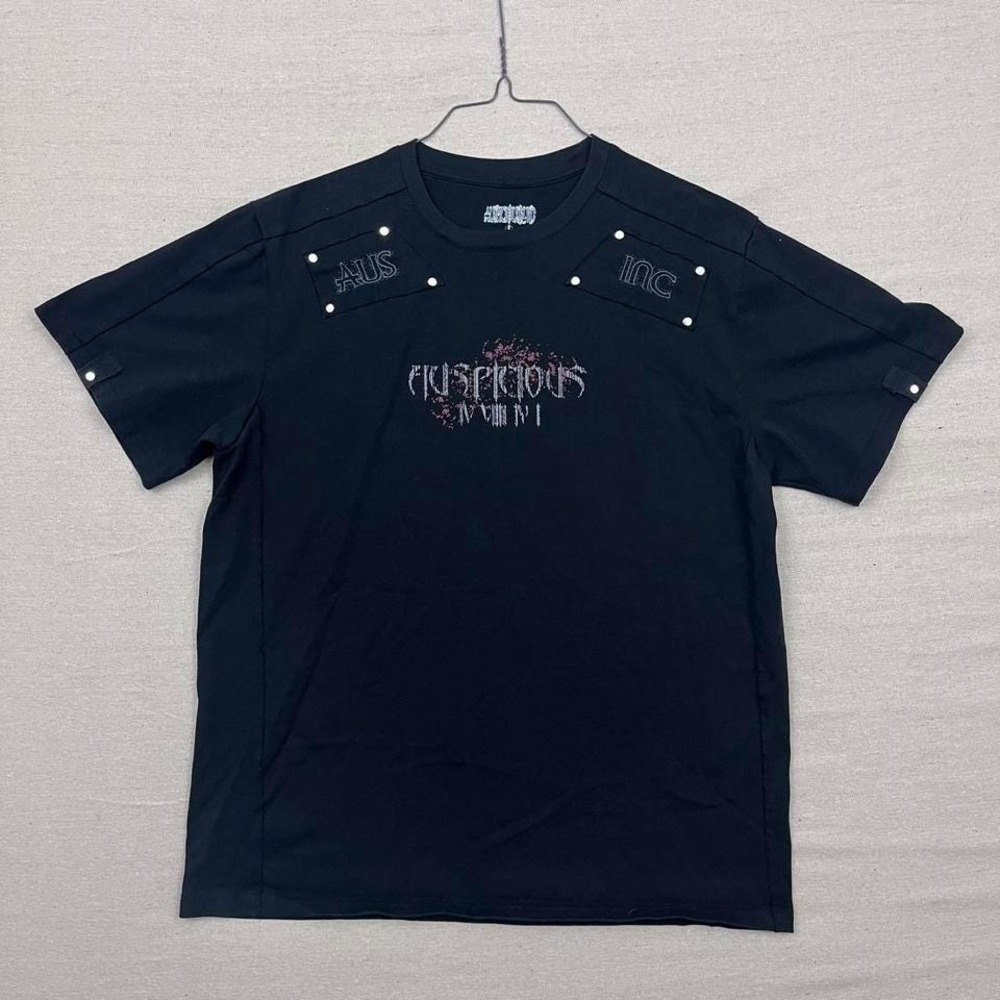 AuspiciousBLVD Incarcerated Tee Shirt Gym Heavyweight Cotton Graphic Tee Black - Picture 2 of 5